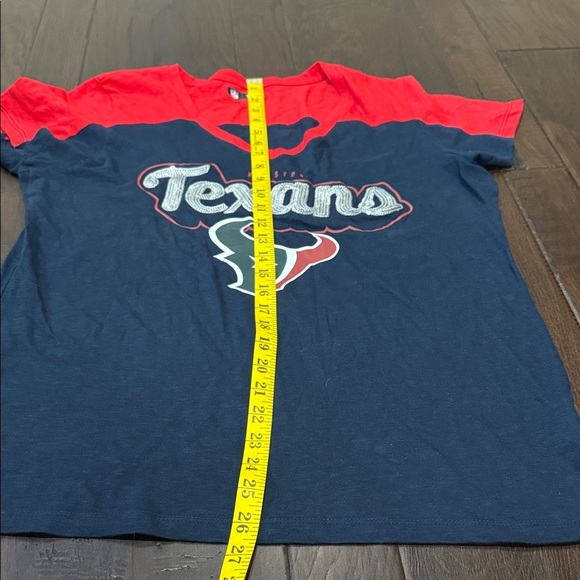 NFL Houston Texans Women's Navy and Red Short Sleeve Tees Large - Picture 8 of 8